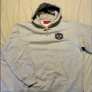 SOLD off platform- Supreme Anti Hooded Sweatshirt Ash Grey